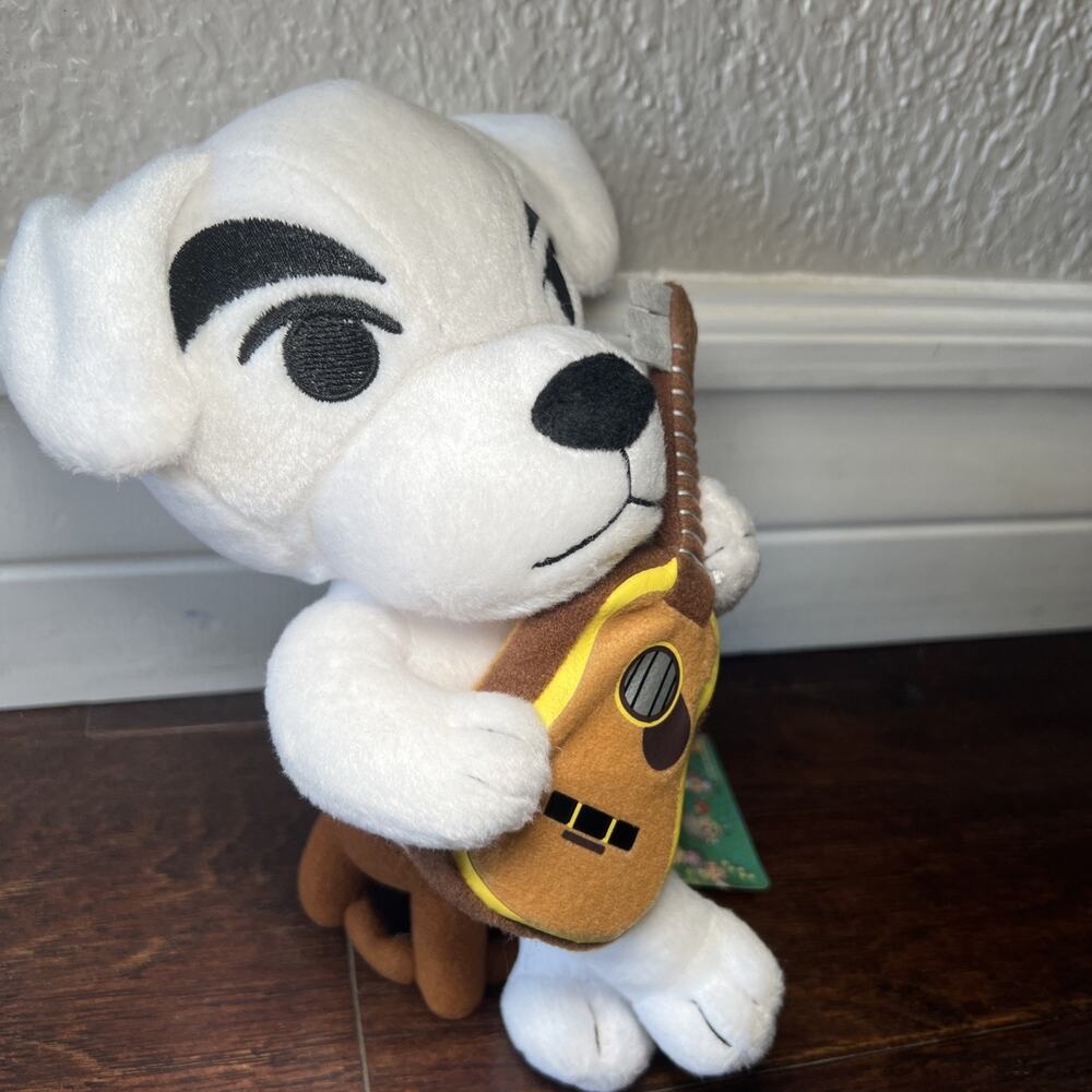 Nintendo RARE K.K. Slider plush 8.5” Guitar Sitting On Stool NEW Japan 2005
